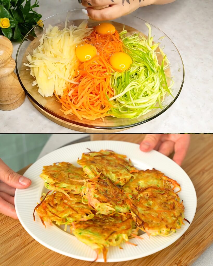 Vegetable Fritters finished dish
