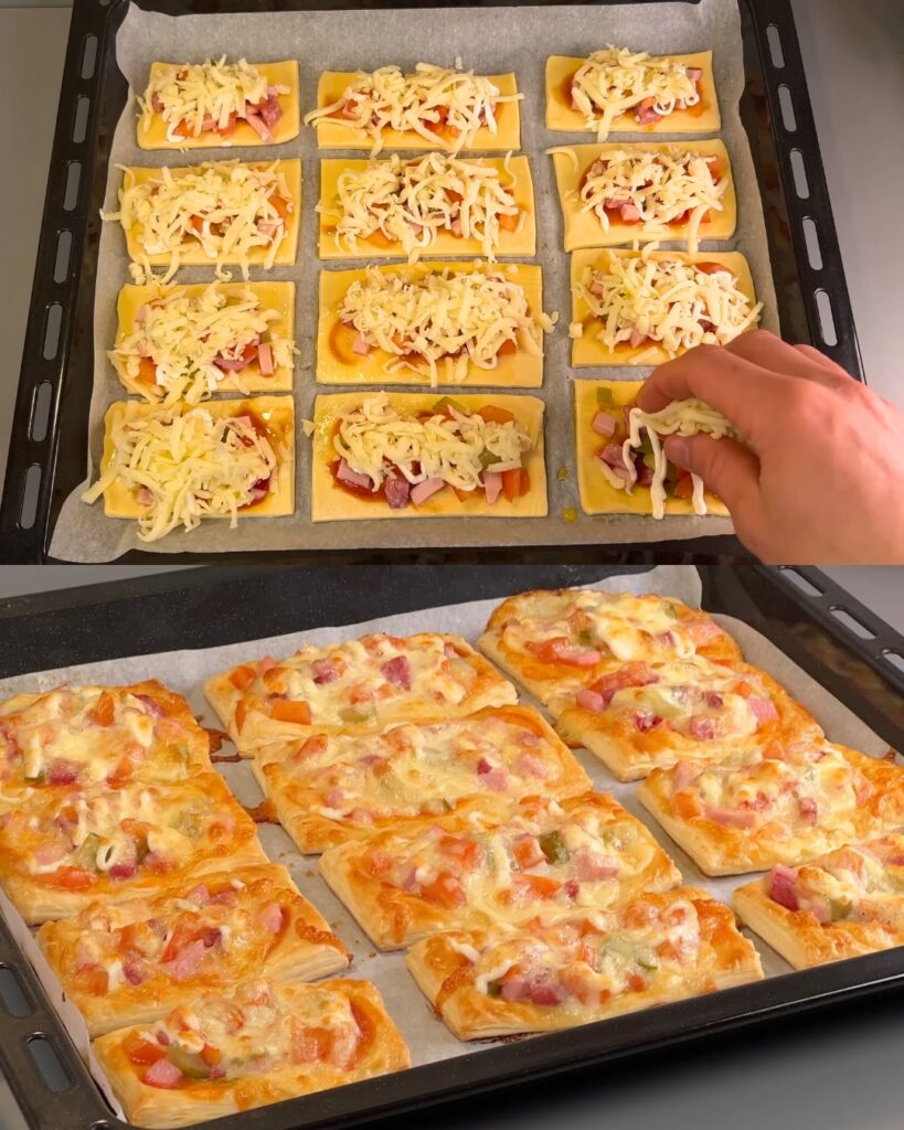 Savory Puff Pastry Pockets finished dish