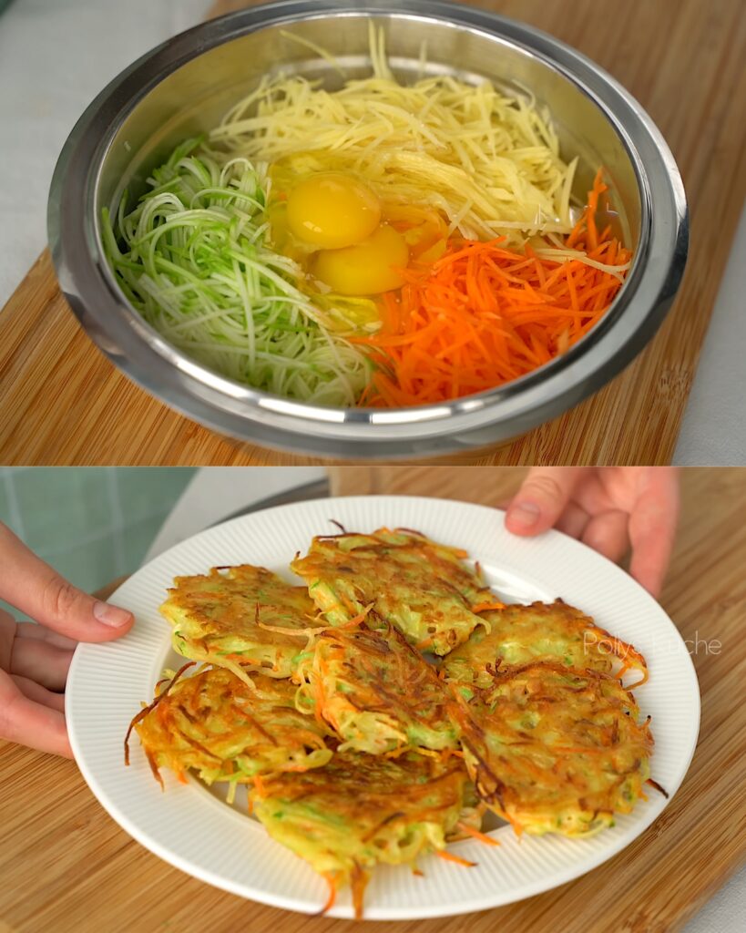 Vegetable Pancakes finished dish