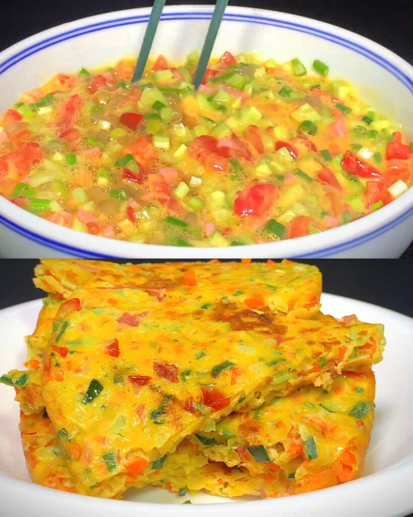 Nutritious Tomato Egg Pancake Recipe