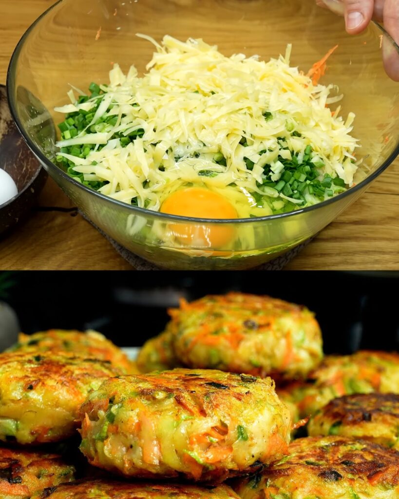 Zucchini and Potato Patties with Garlic Dill Sauce