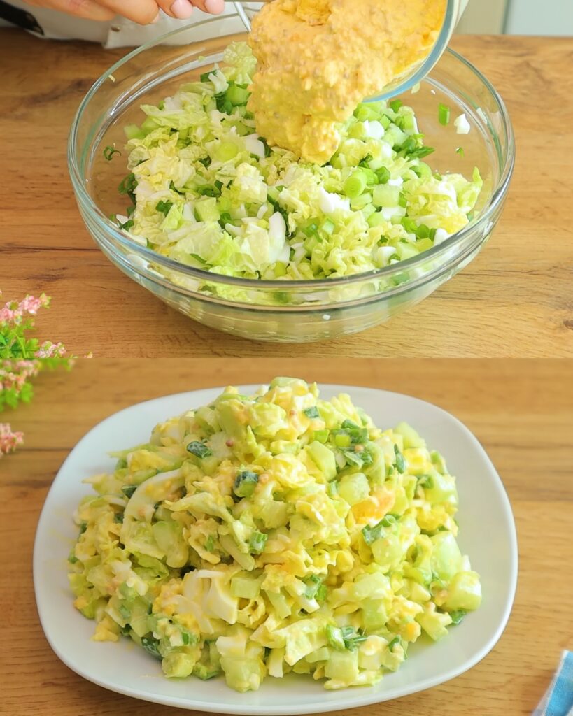Cabbage and Egg Salad finished dish