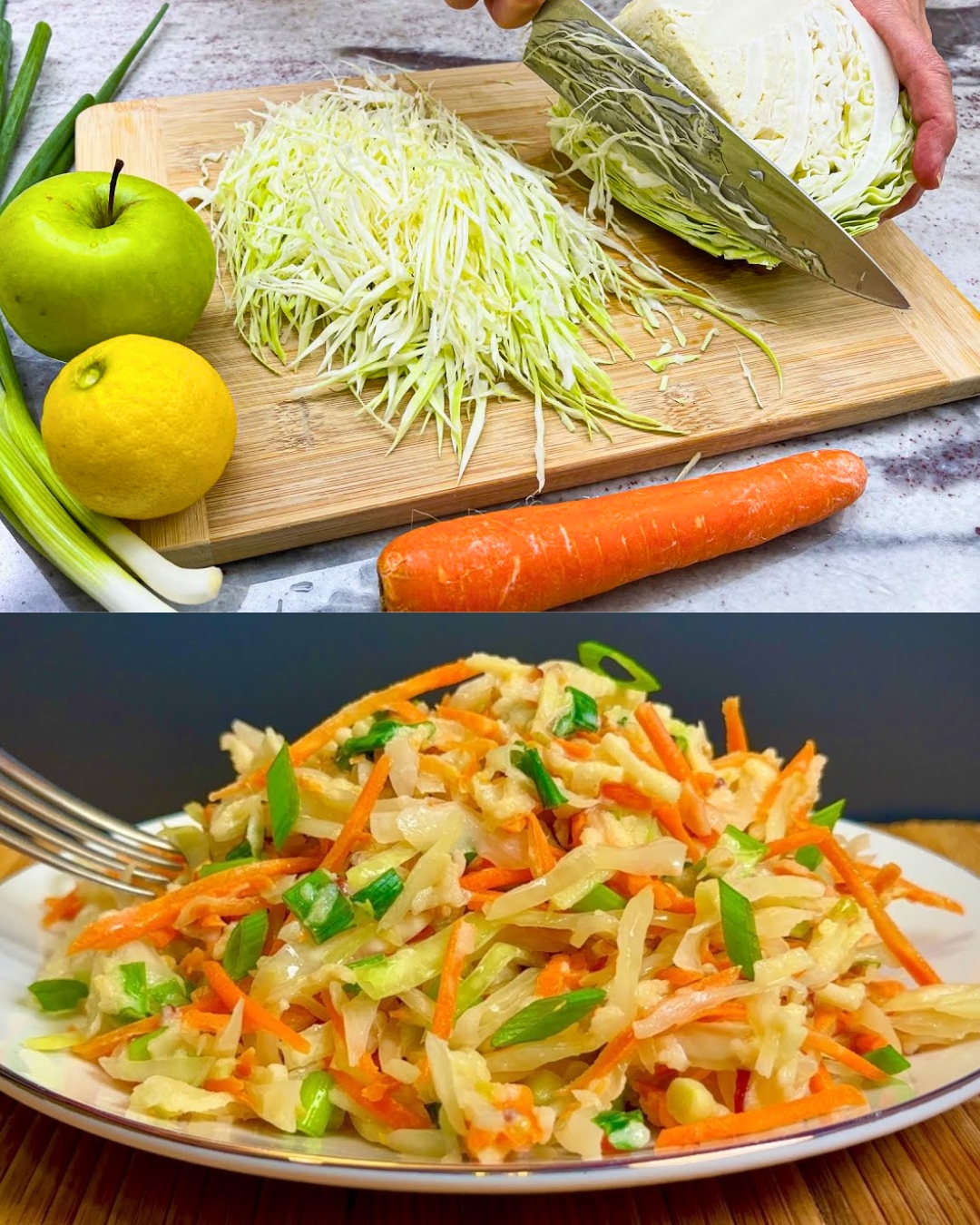 Fresh Cabbage and Apple Salad