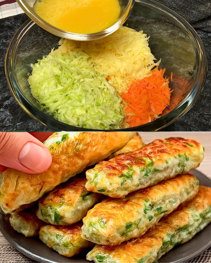 Vegetable Fritters with Cucumber and Sour Cream Dip