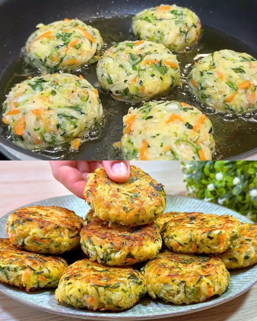 Zucchini and Potato Patties Recipe finished dish