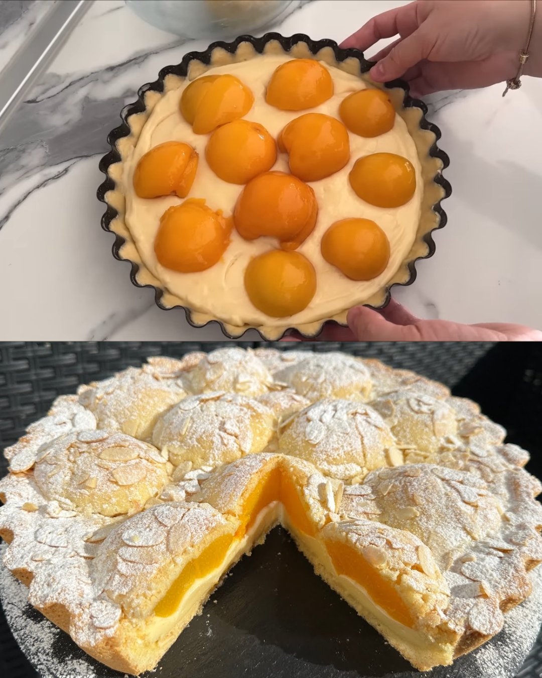 Peach and Lemon Cream Tart