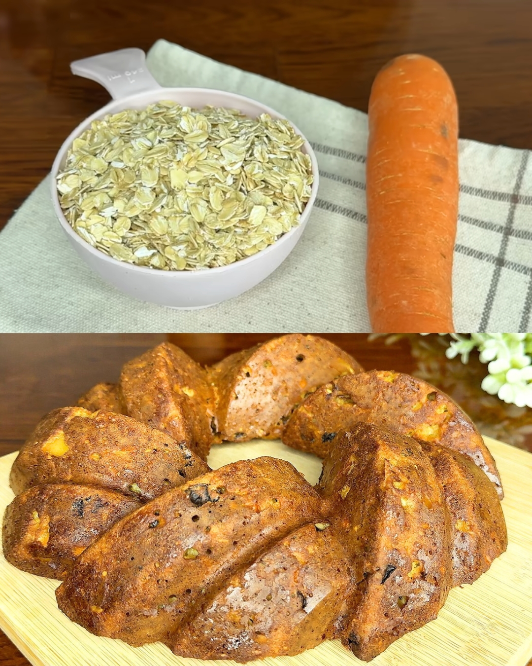 Baked Oatmeal with Carrot, Apple, and Dates Recipe