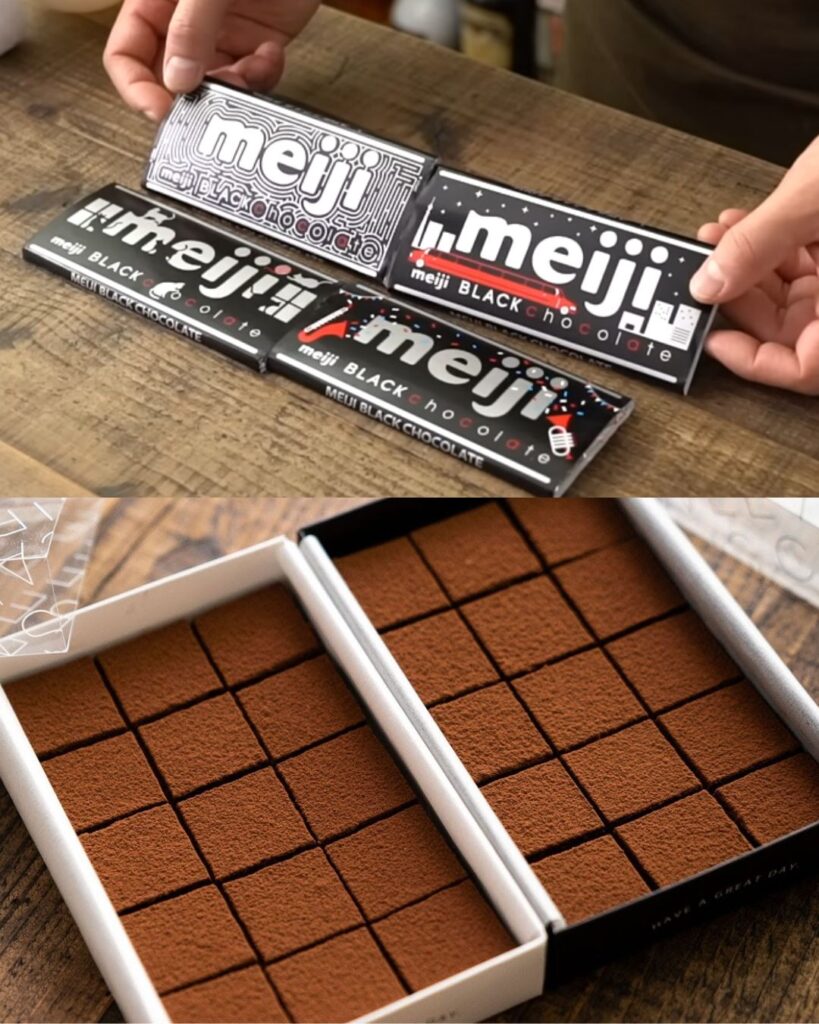 Coffee Caramel Chocolate Ganache Squares finished dish