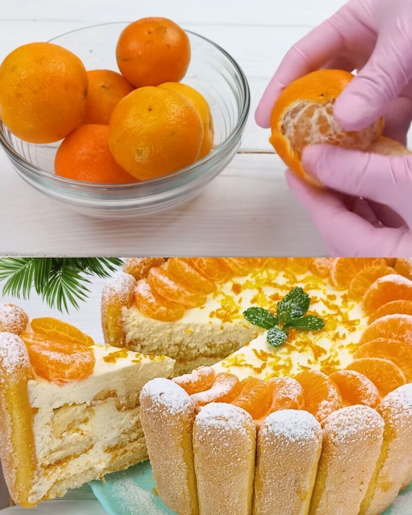 Tangerine Tiramisu finished dish