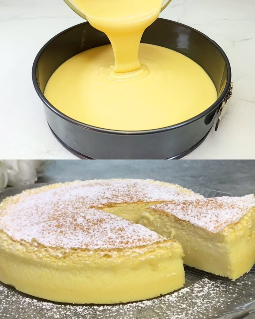 Japanese Cheesecake (3 Ingredients) finished dish