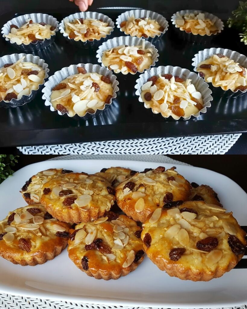 Apple, Raisin, and Almond Muffins finished dish
