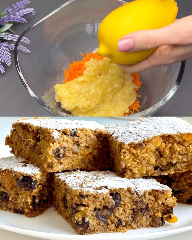 Carrot and Banana Oat Bake finished dish