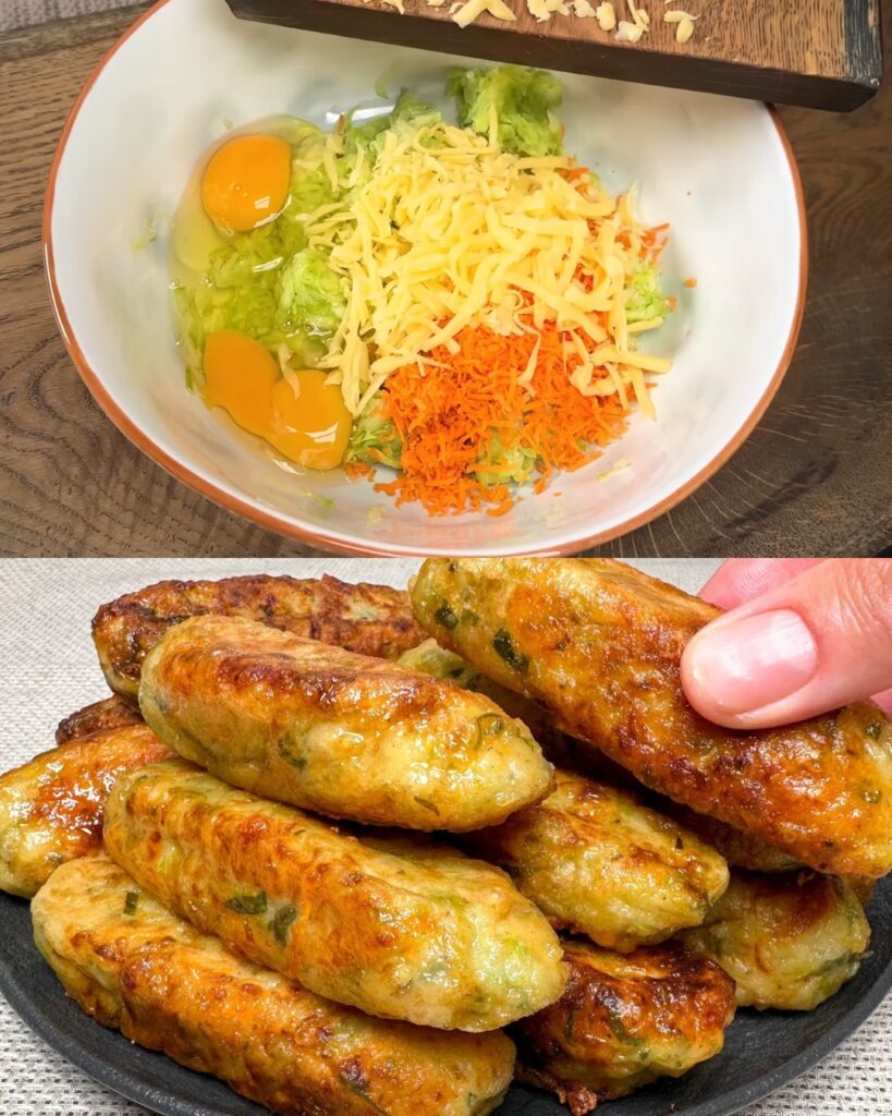 Savory Zucchini and Vegetable Patties with Creamy Dill Sauce