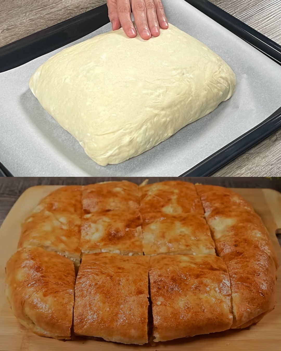 Layered Cottage Cheese Pastry