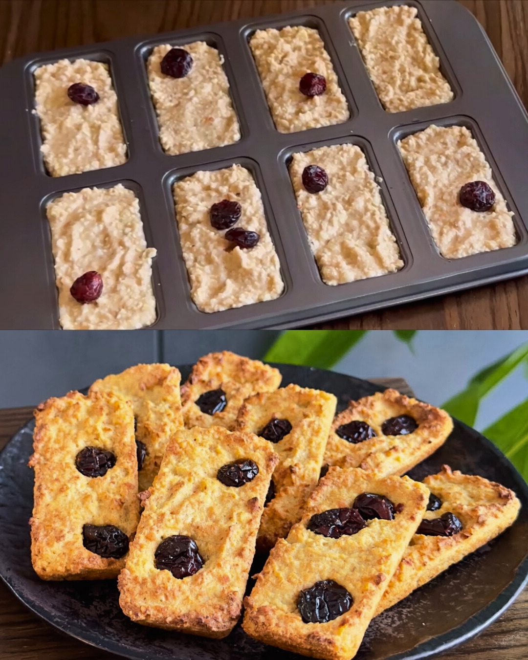 Baked Apple Oatmeal with Nuts and Cranberries