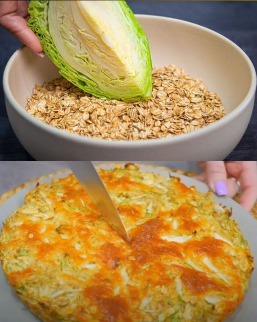 Golden Cabbage and Oat Pie Delight