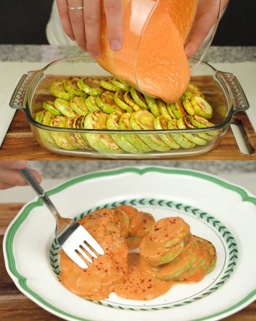 Creamy Mozzarella Zucchini Bake
