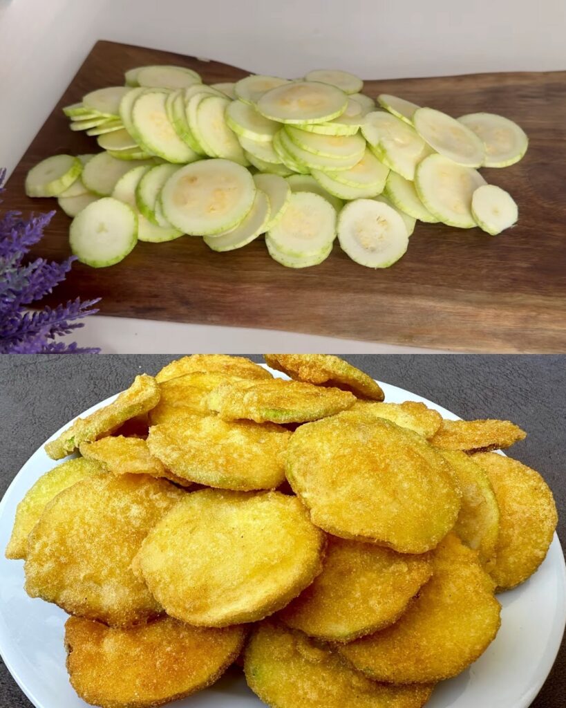 Fluffy and Crispy Zucchini Slices