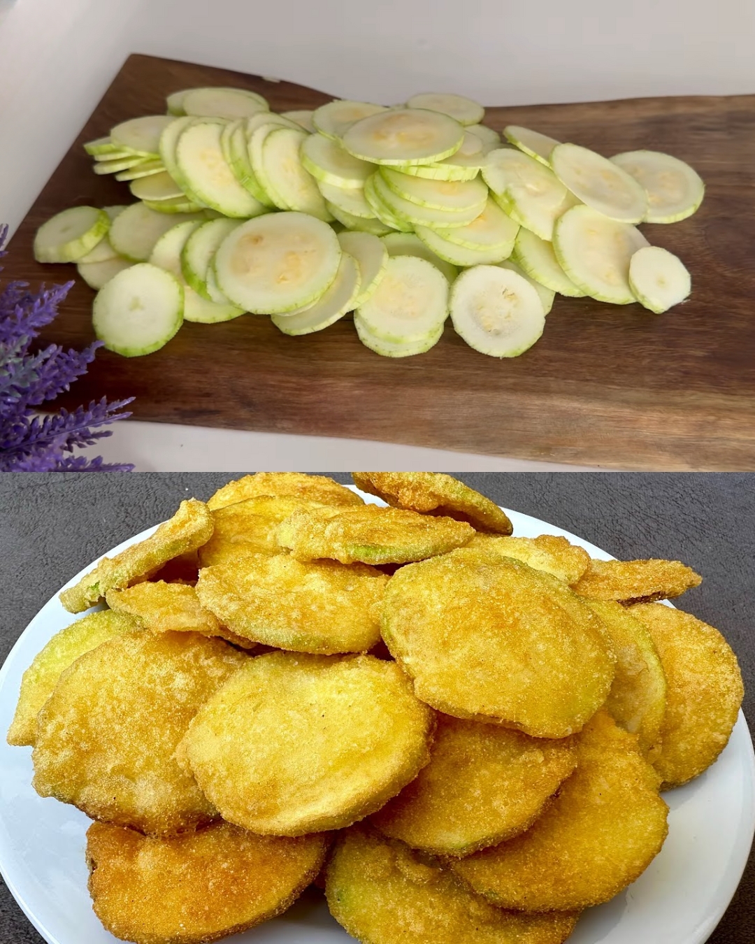 Fluffy and Crispy Zucchini Slices
