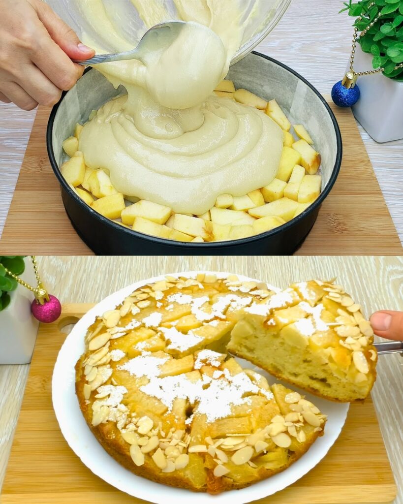 Vanilla Apple Tea Cake Recipe finished dish