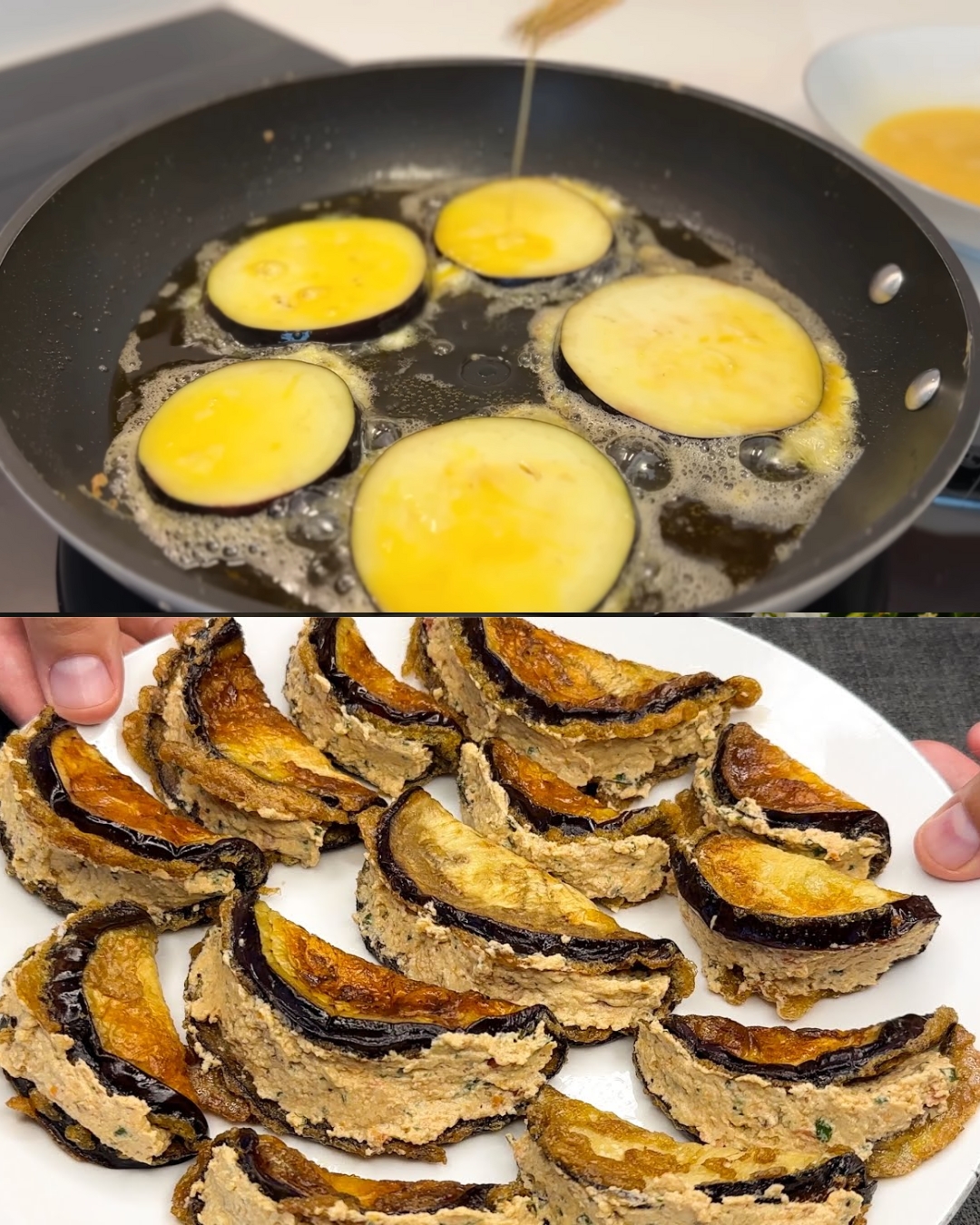 Eggplant and Ricotta Rolls with Walnut and Sun-Dried Tomato Filling