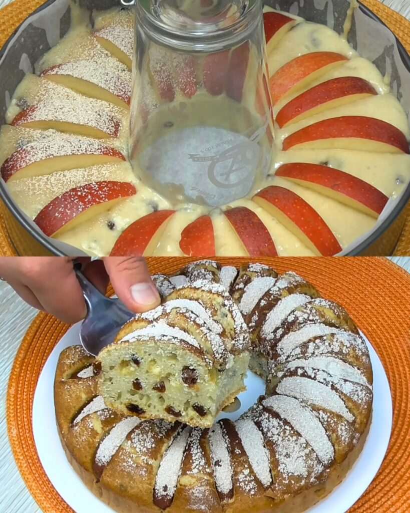 Apple and Raisin Cake Recipe finished dish