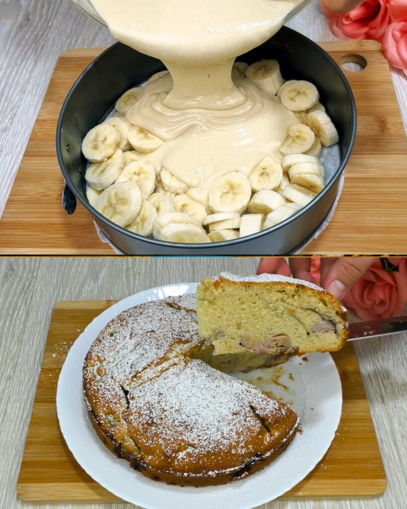 Banana Cake Recipe finished dish