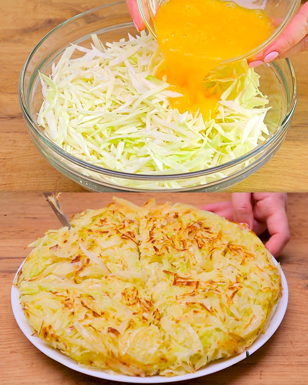 Zucchini and Cabbage Cake with Dill Mustard Sauce