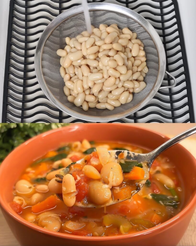Incredibly Delicious White Bean Soup finished dish