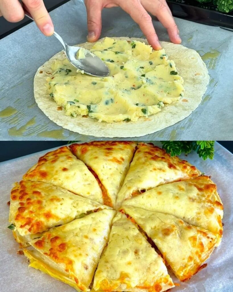Mediterranean Veggie Pita Bread Bake finished dish