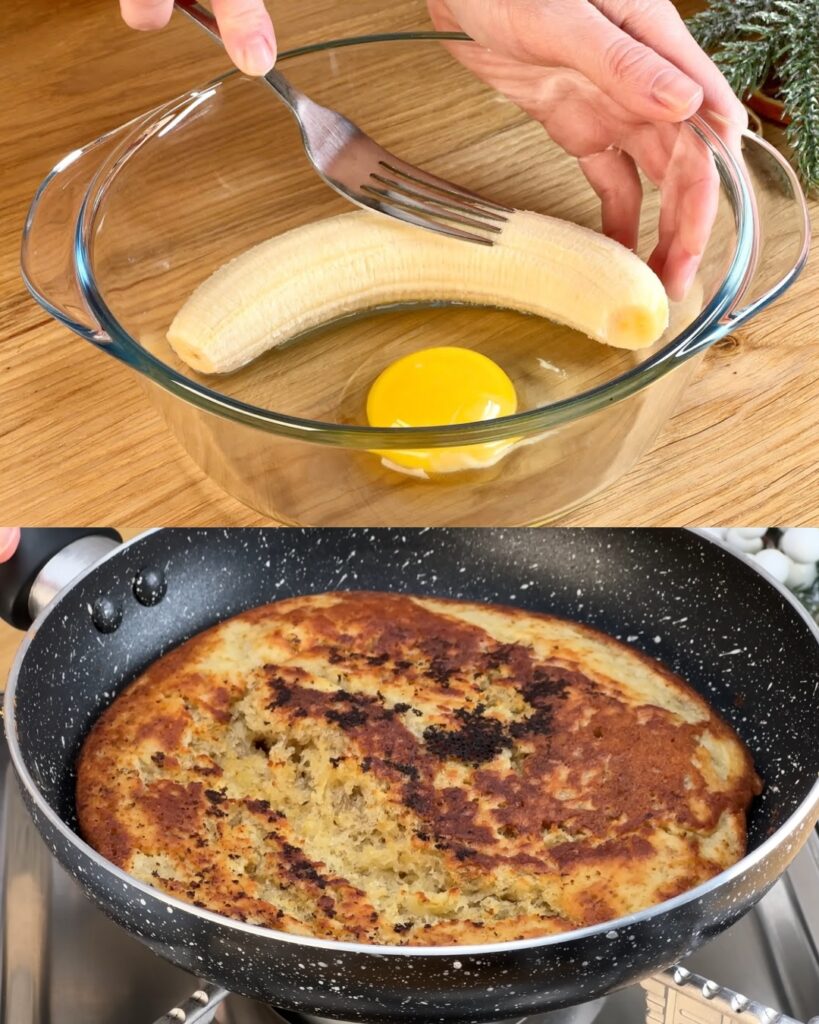 1-Minute Banana and Egg Cake Recipe finished dish