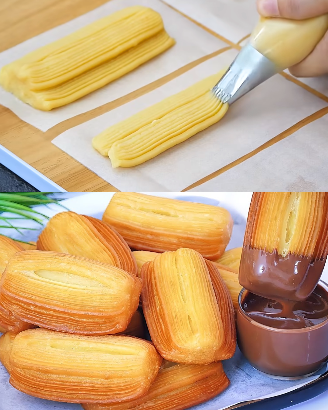 Golden and Soft Fried Churros