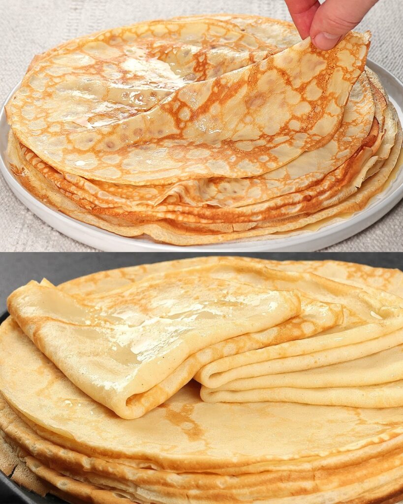 Melt-in-Your-Mouth Crepes finished dish