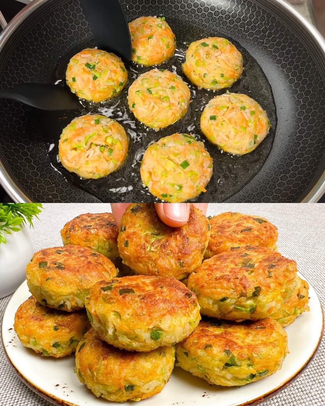 Healthy Vegetable Cutlets with Rice, Zucchini, and Potato