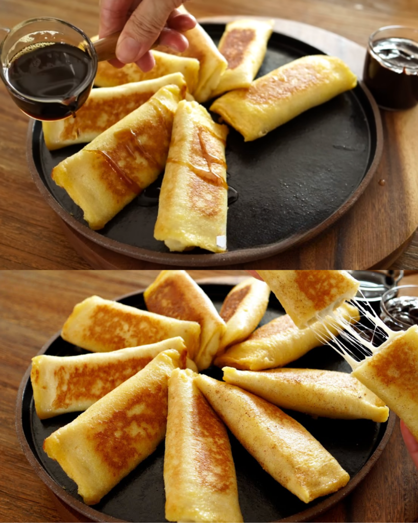 Sweet and Savory Banana Cheese French Toast finished dish