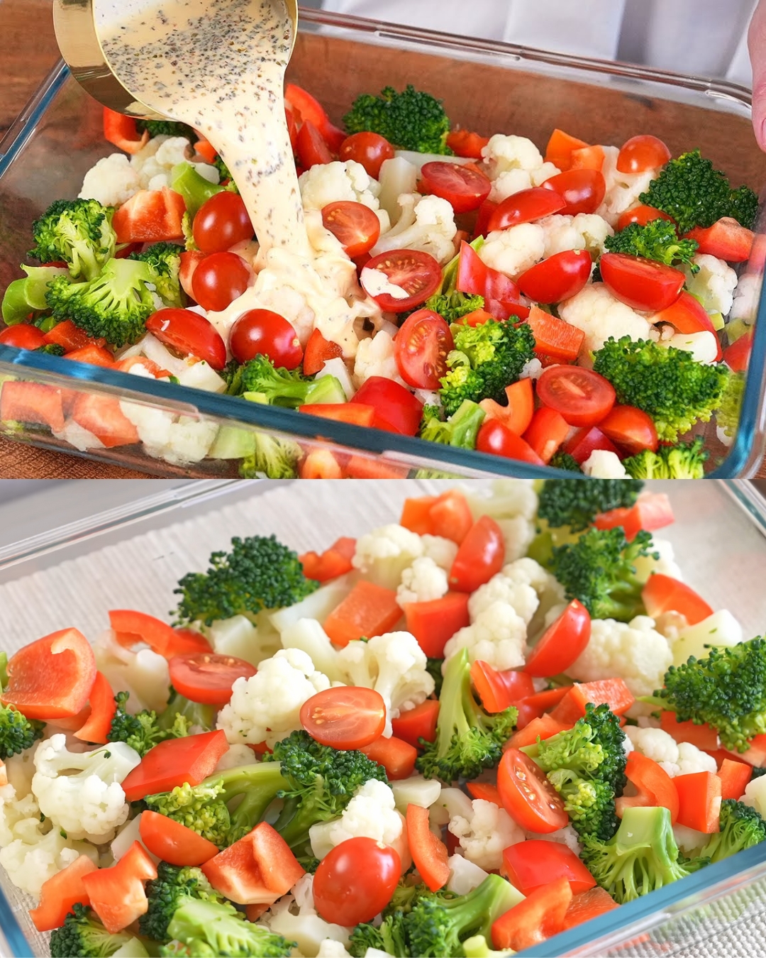 Healthy Broccoli and Cauliflower Bake - So Delicious You'll Make It Every Day!