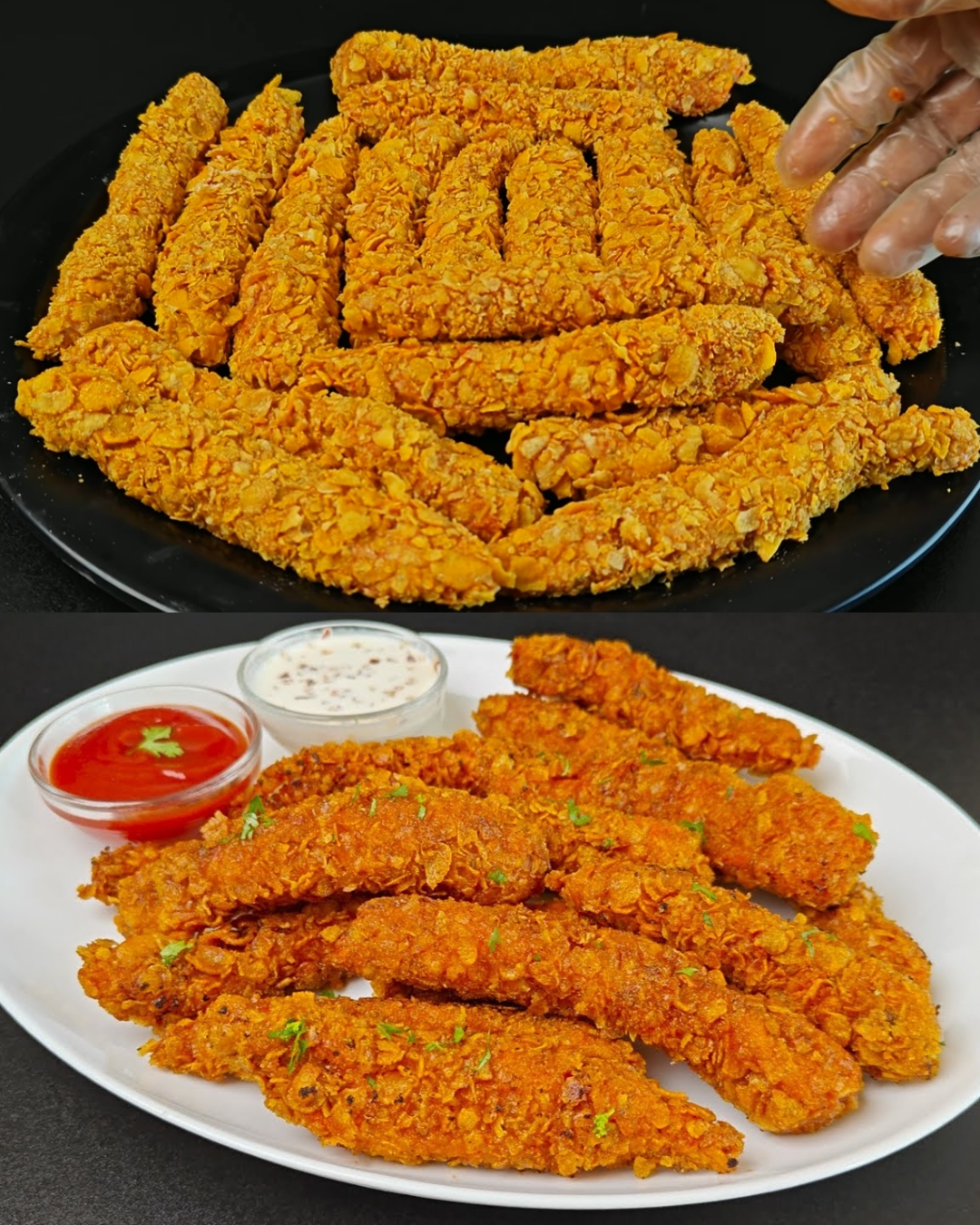 Crispy Tandoori Chicken Fried Strips Recipe