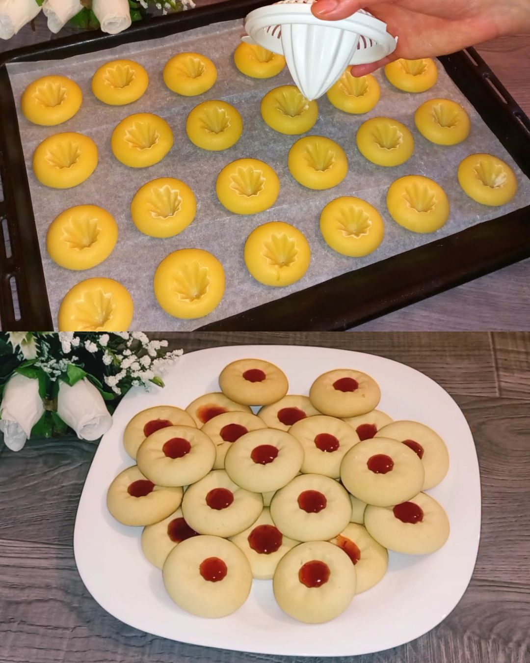 I never get tired of making these delicious biscuits! Easy and simple without butter!