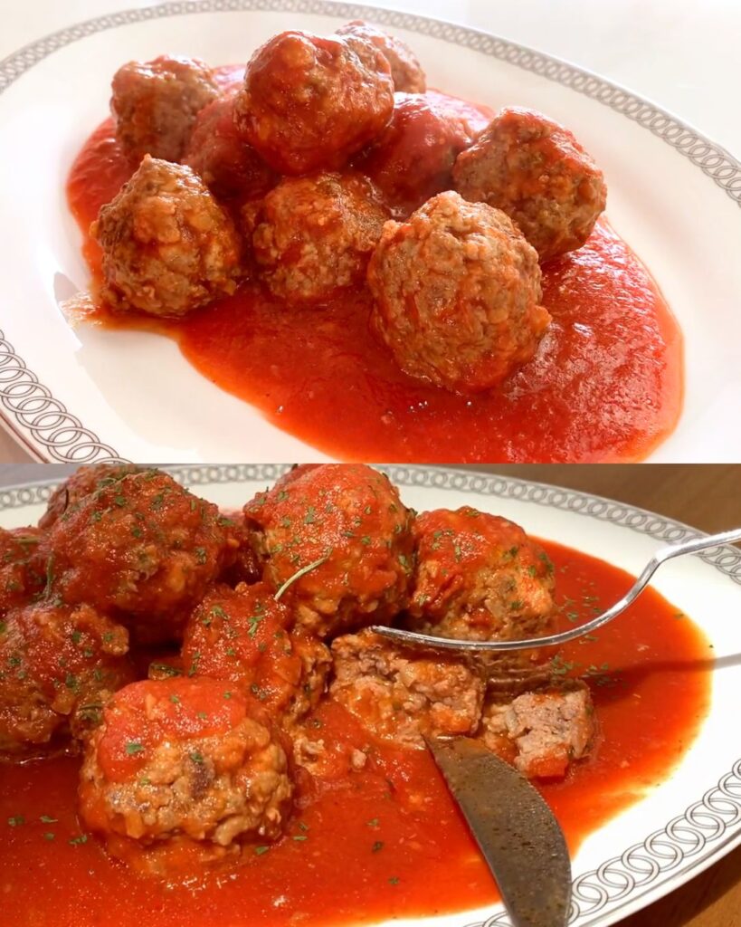 Juicy Meatballs Recipe in Tomato Sauce