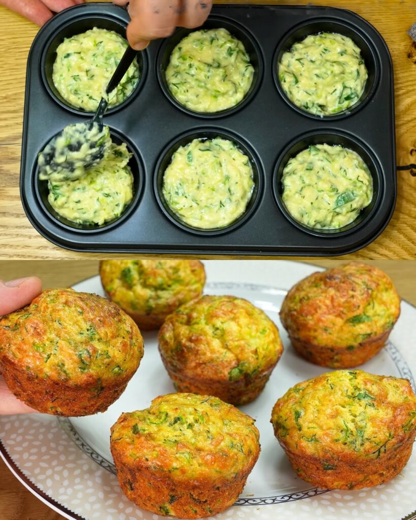 Zucchini and Potato Muffins with Tartar Sauce finished dish