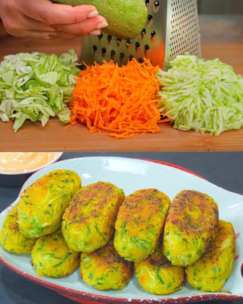 Zucchini and Cabbage Fritters
