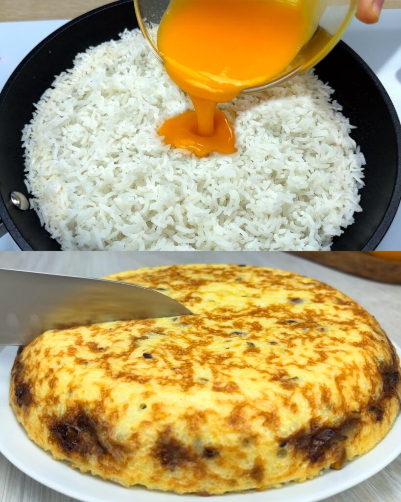 Baked Rice and Egg Casserole finished dish