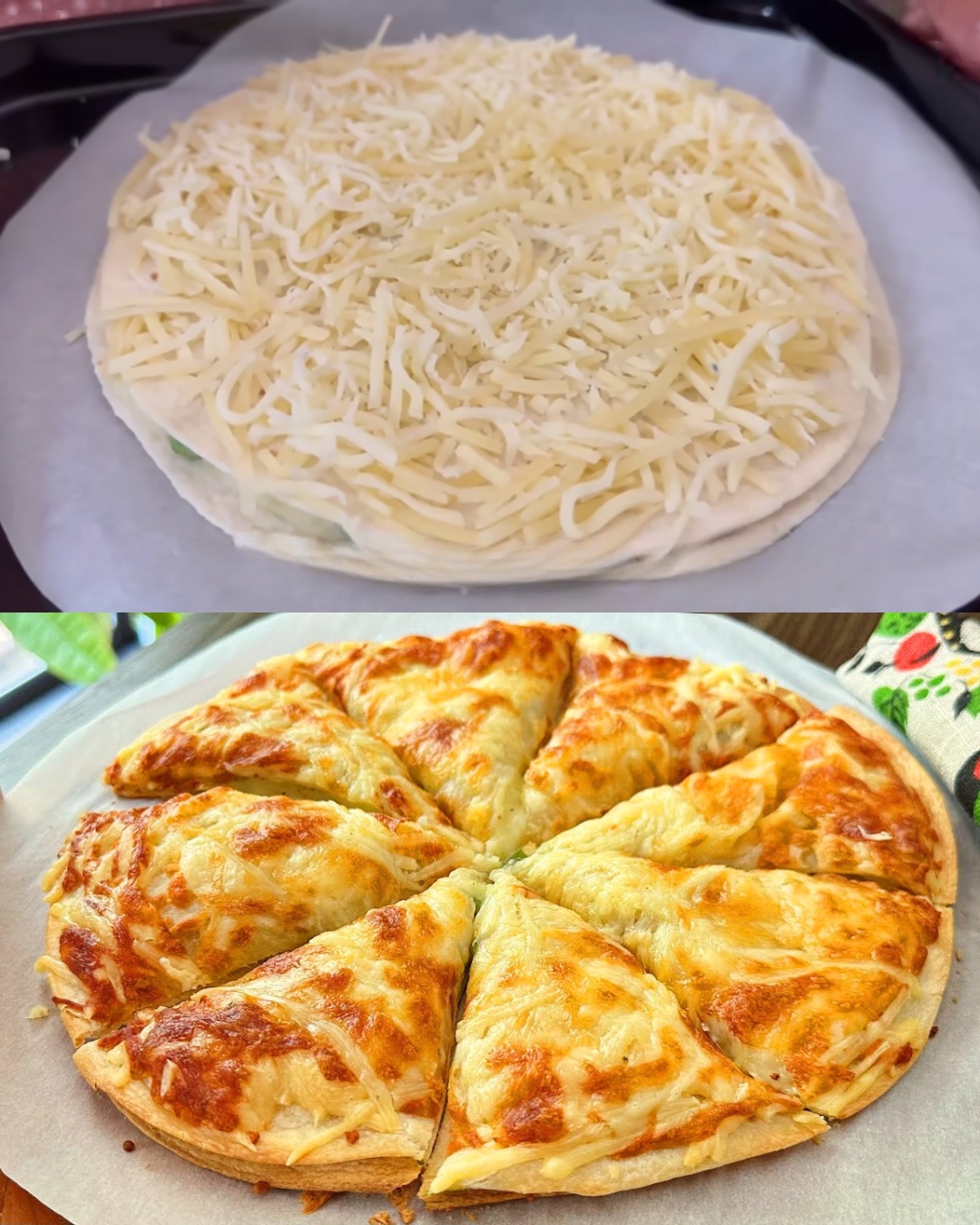 Cheesy Potato Tortilla Bake