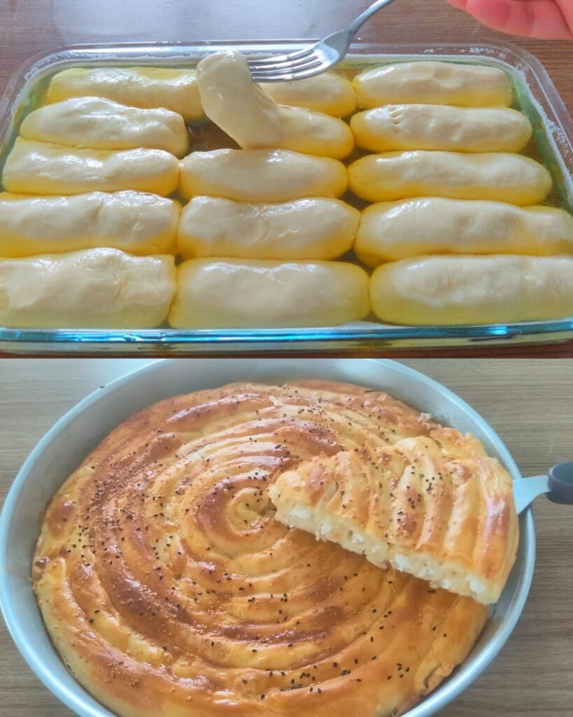 Feta Cheese Stuffed Bread finished dish