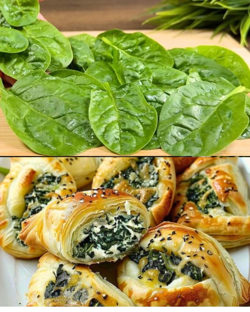 Spinach and Cheese Puff Pastry Squares Recipe