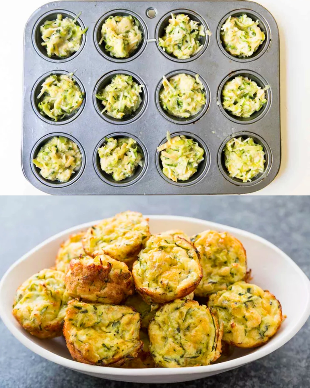Savory Cheesy Zucchini Mini Bites