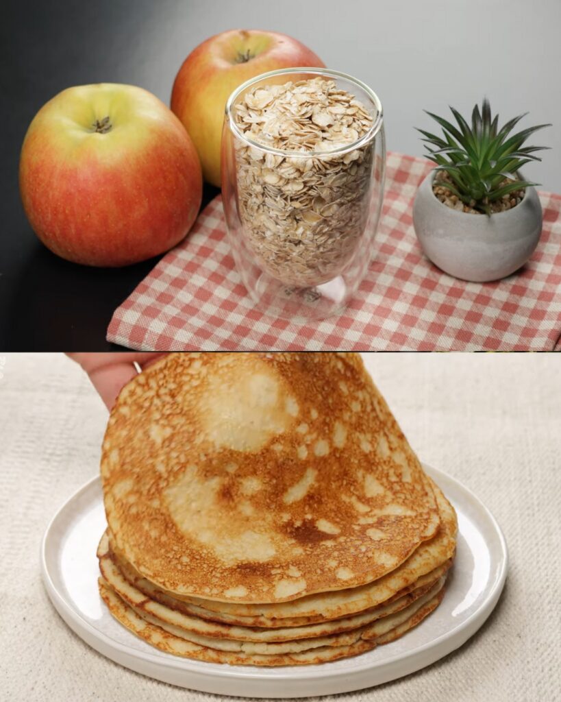 Apple and Oatmeal Pancakes