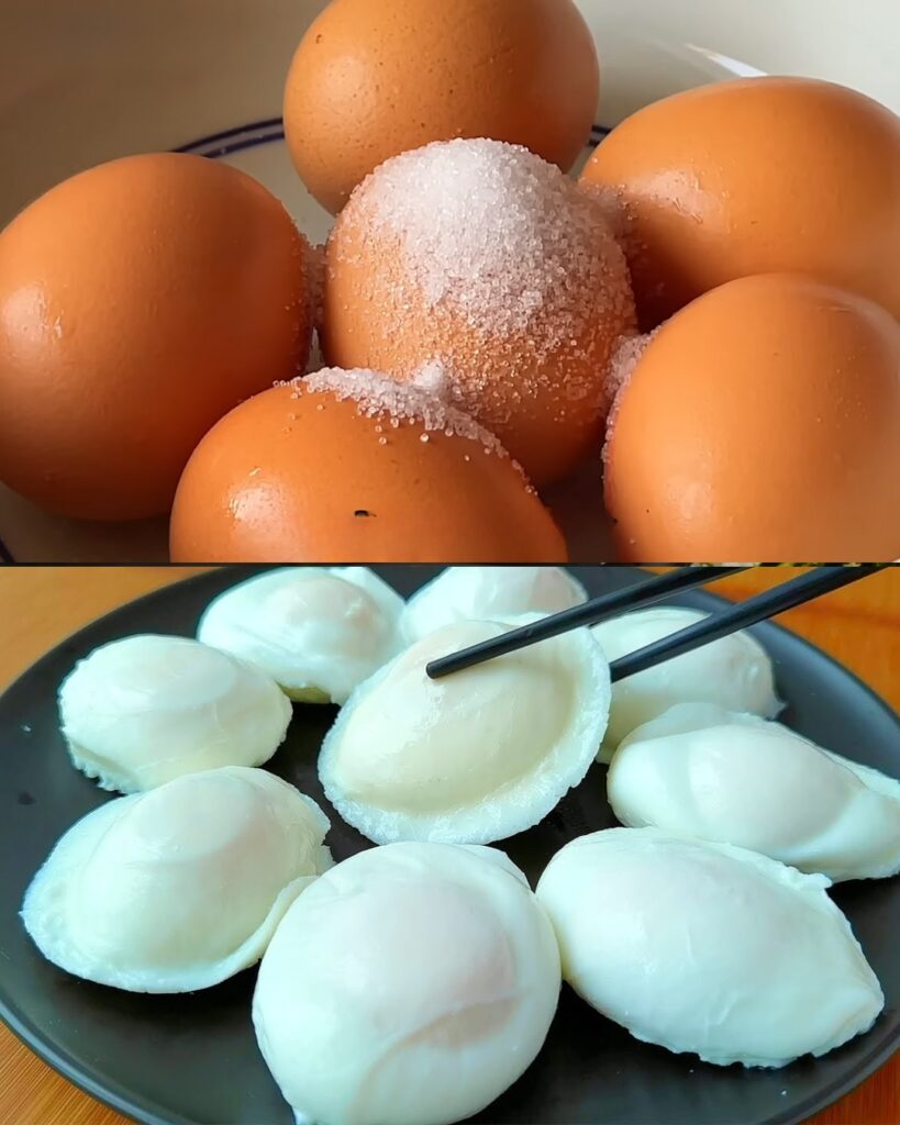 Perfect Poached Eggs finished dish