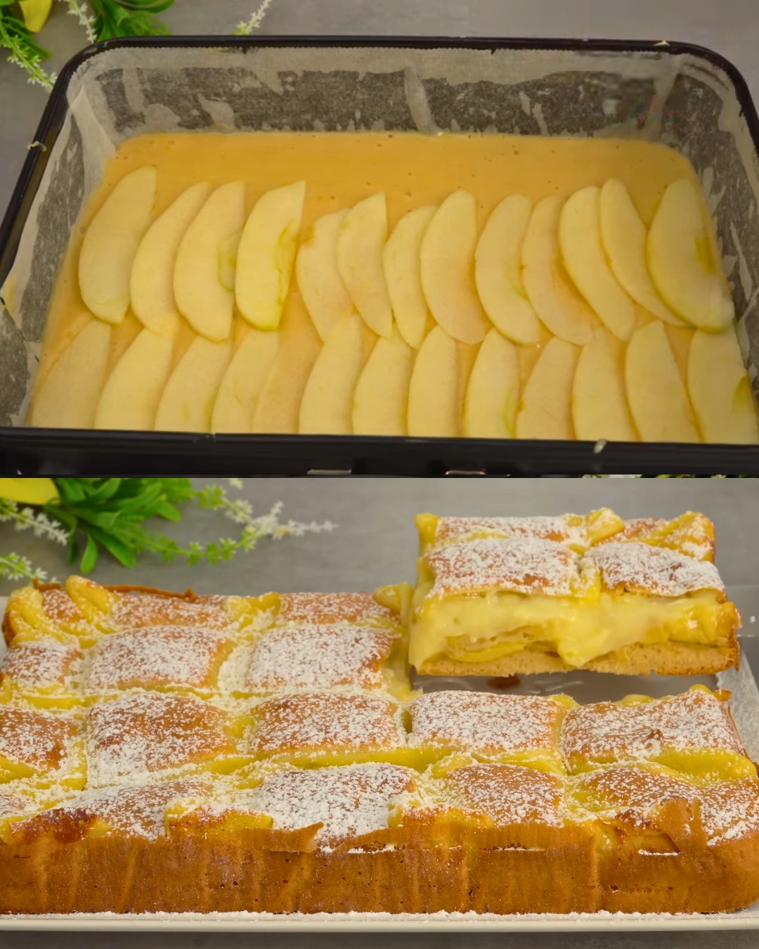 Apple Vanilla Pudding Cake
