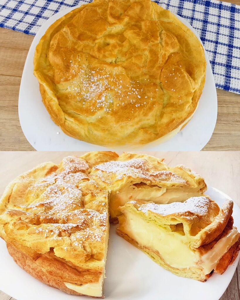 Butter Cake with Cream Filling finished dish